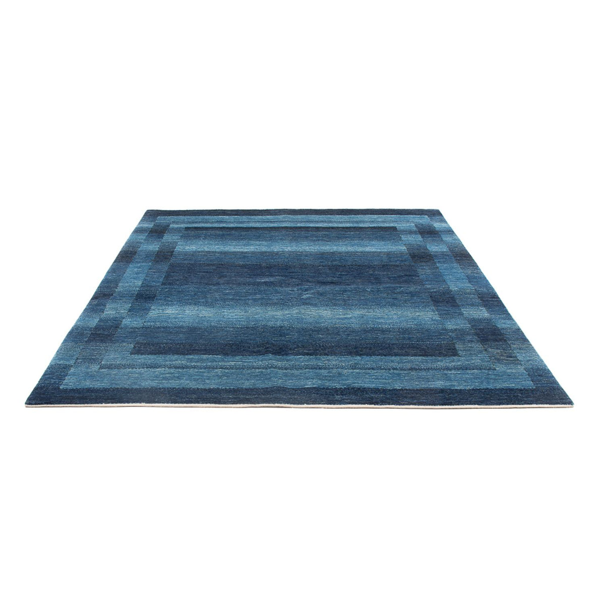 Tapis Gabbeh - Loribaft Persan - 225 x 186 cm - bleu de mer