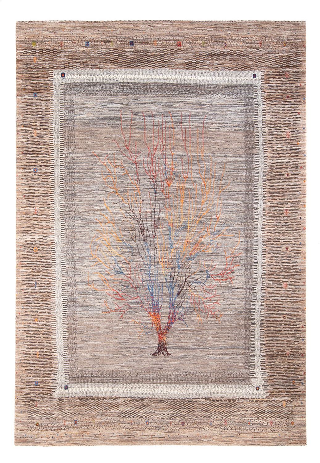 Tapis Gabbeh - Loribaft Persan - 306 x 212 cm - multicolore