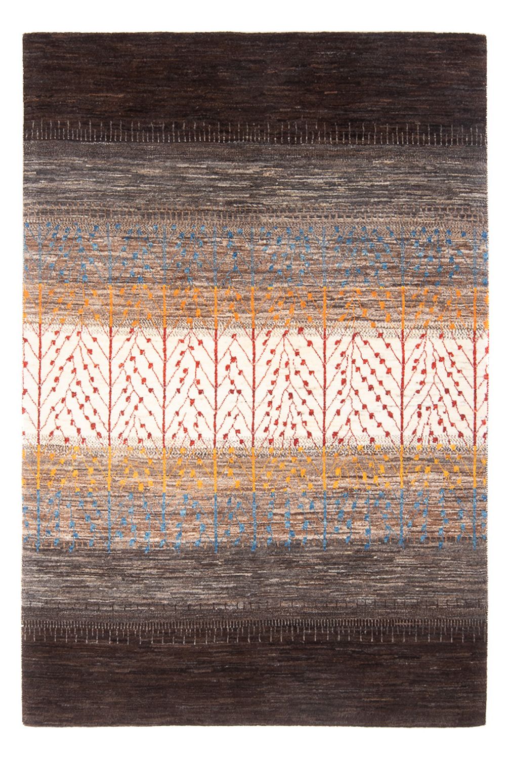 Tapis Gabbeh - Loribaft Persan - 218 x 154 cm - multicolore