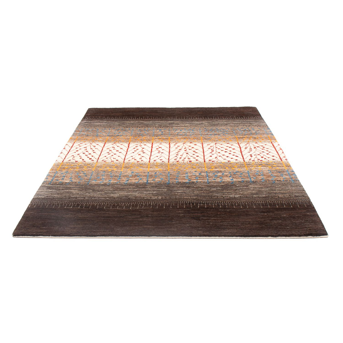 Tapis Gabbeh - Loribaft Persan - 218 x 154 cm - multicolore