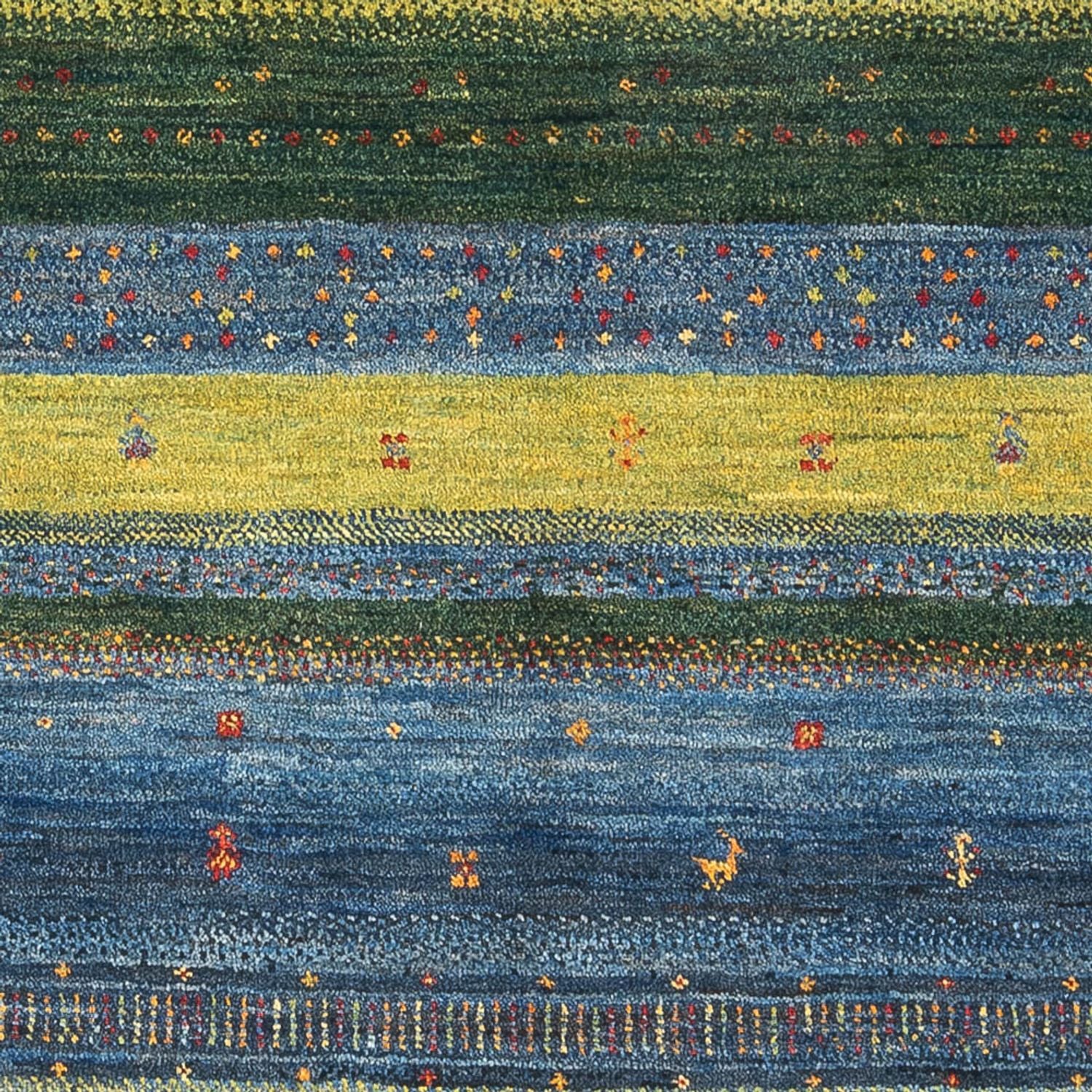 Tapis Gabbeh - Loribaft Persan - 197 x 130 cm - multicolore
