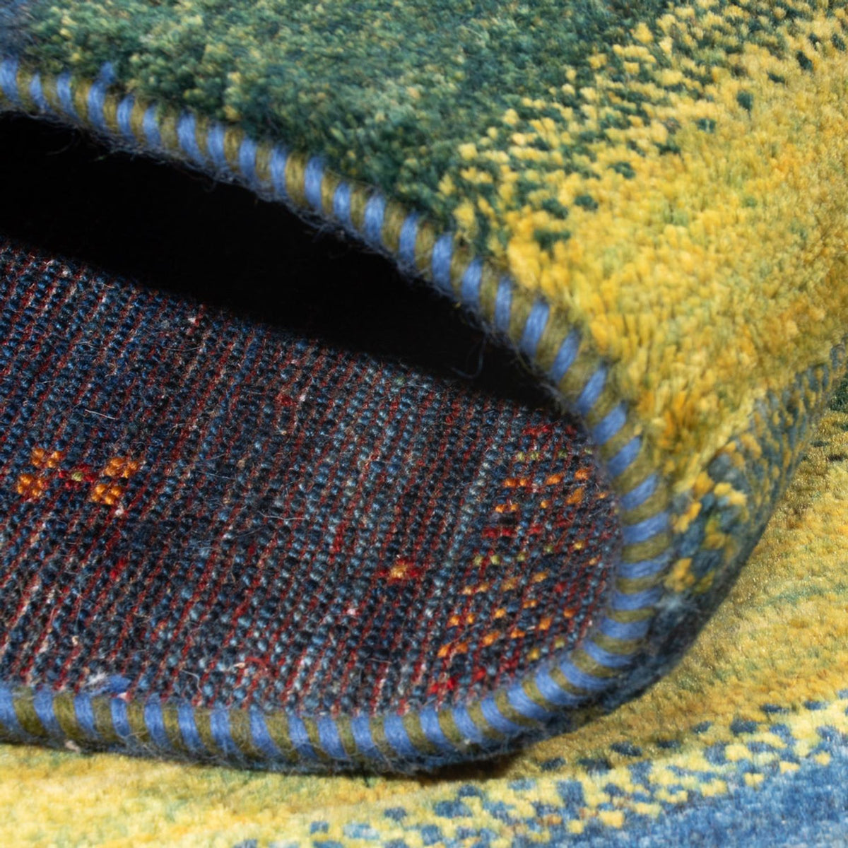 Tapis Gabbeh - Loribaft Persan - 197 x 130 cm - multicolore