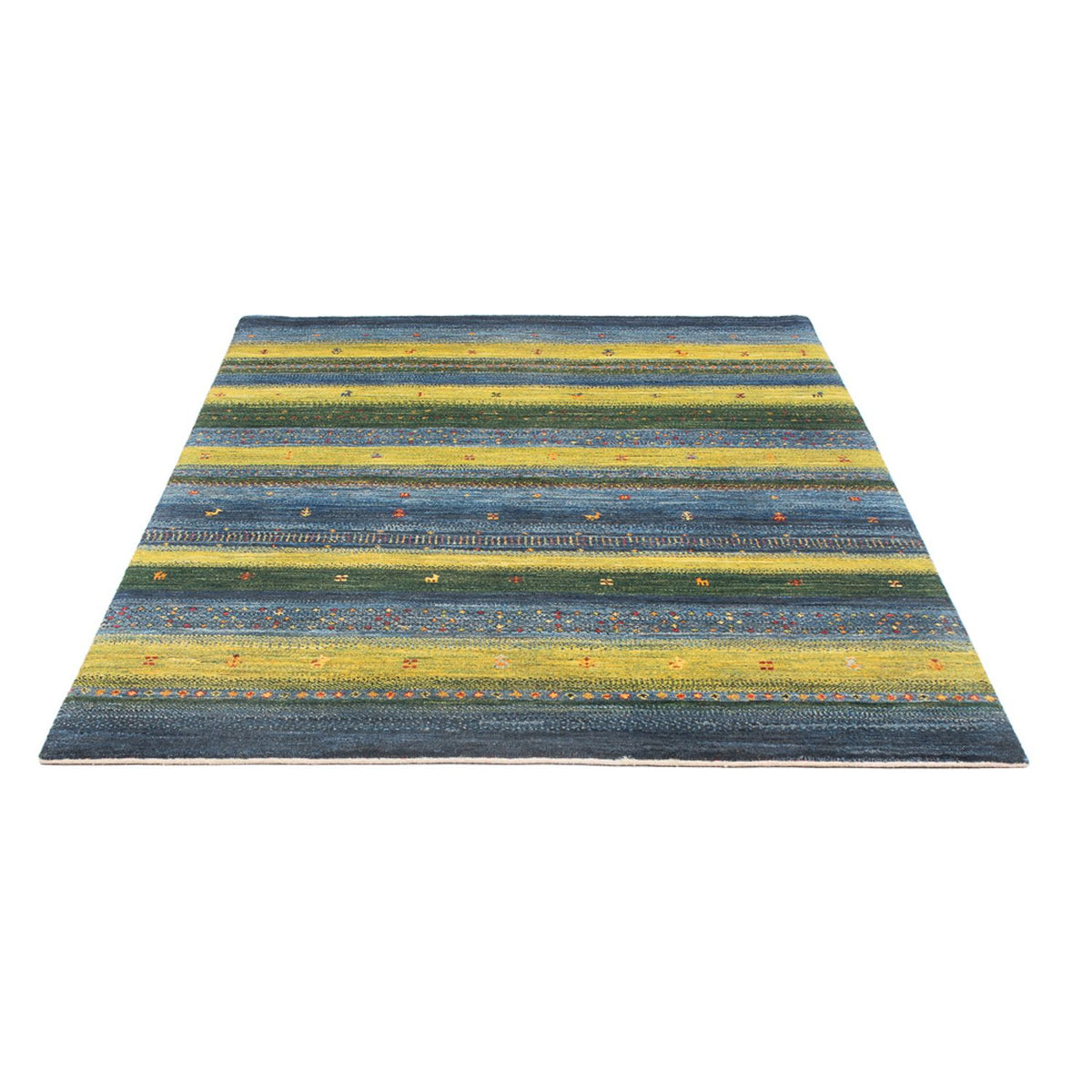 Tapis Gabbeh - Loribaft Persan - 197 x 130 cm - multicolore