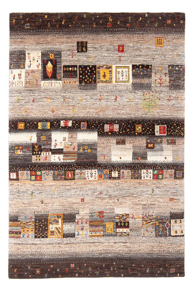 Tapis Gabbeh - Loribaft Persan - 196 x 131 cm - multicolore