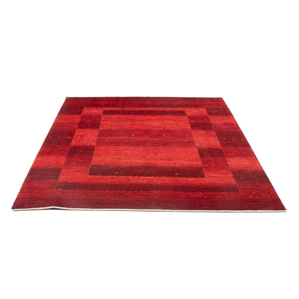 Tapis Gabbeh - Loribaft Persan - 204 x 155 cm - rouge
