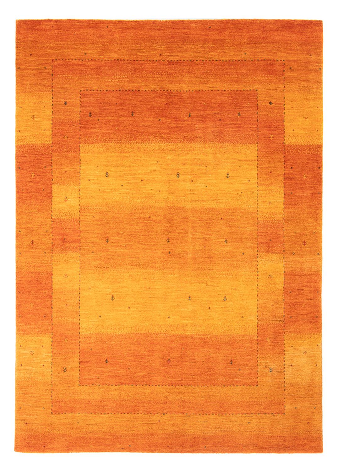 Tapis Gabbeh - Loribaft Persan - 209 x 155 cm - orange