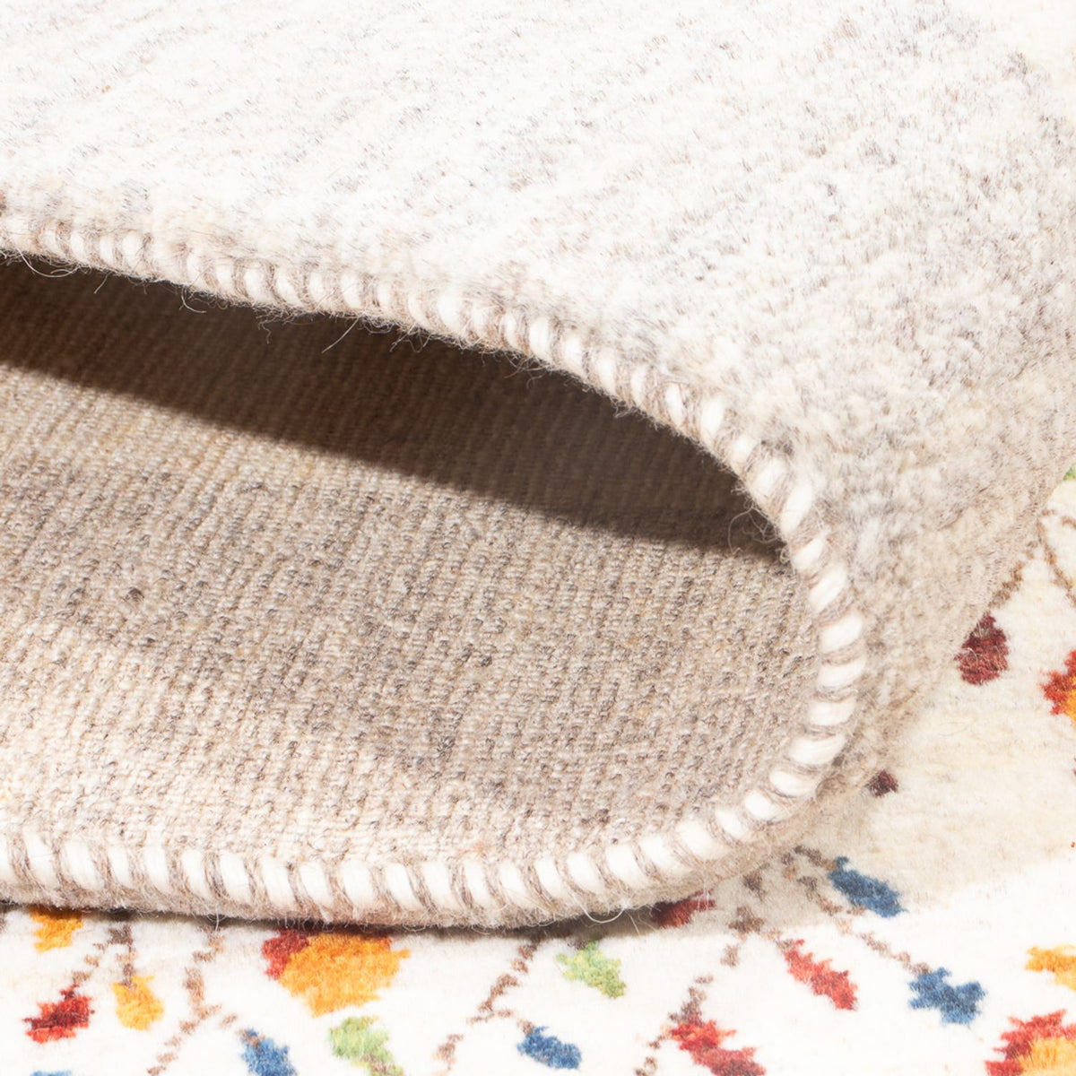 Tapis Gabbeh - Loribaft Persan - 206 x 148 cm - multicolore