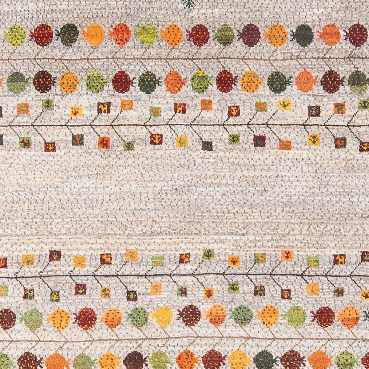 Tapis Gabbeh - Loribaft Persan - 215 x 152 cm - multicolore