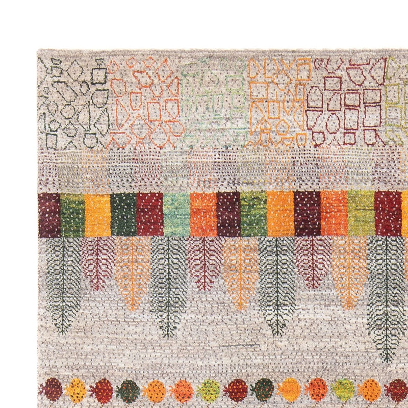 Tapis Gabbeh - Loribaft Persan - 215 x 152 cm - multicolore