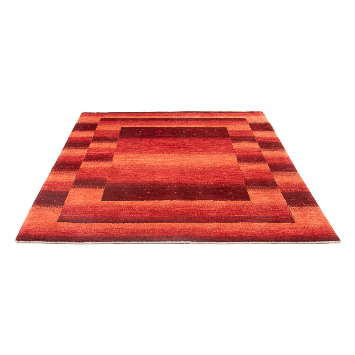 Tapis Gabbeh - Loribaft Persan - 208 x 157 cm - rouge clair