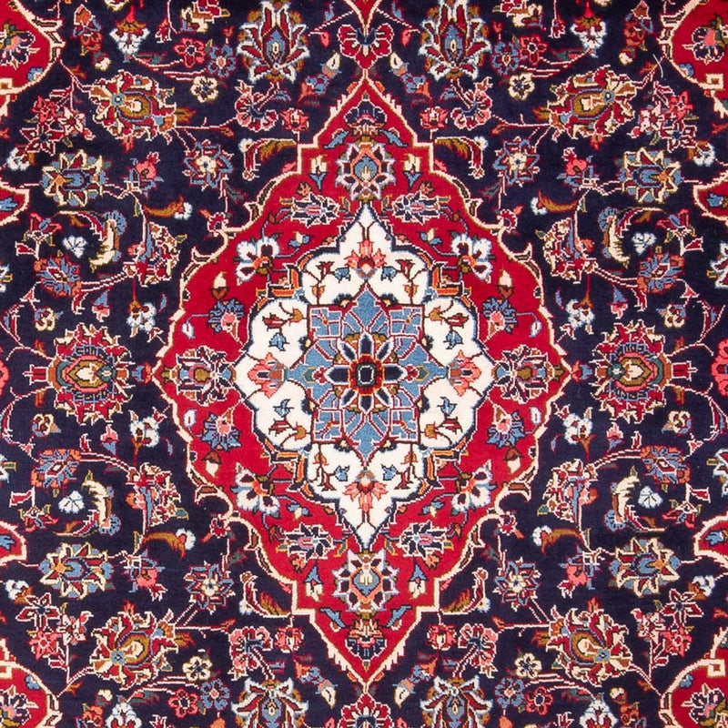 Tapis persan - Keshan - 300 x 200 cm - bleu foncé