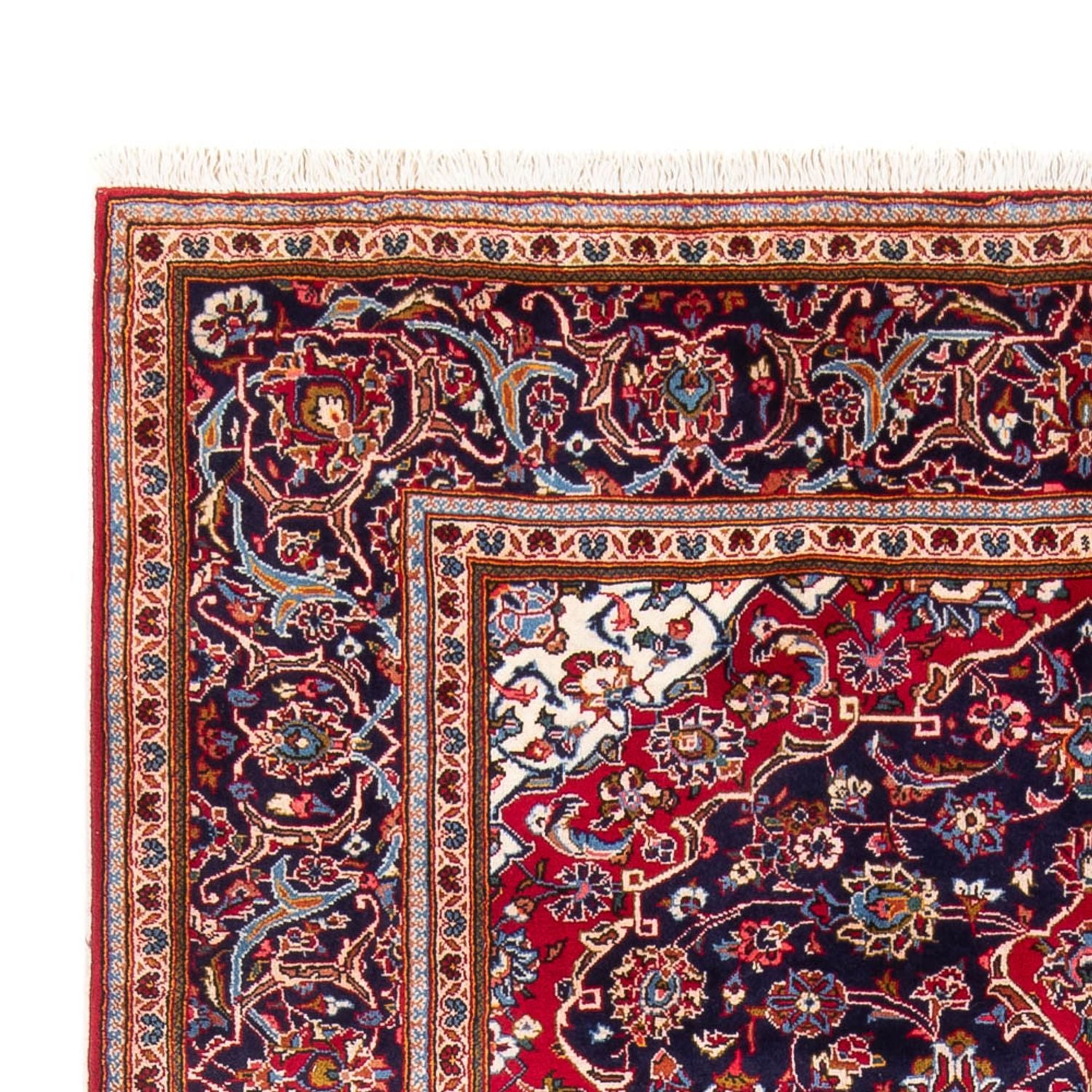 Tapis persan - Keshan - 300 x 200 cm - bleu foncé