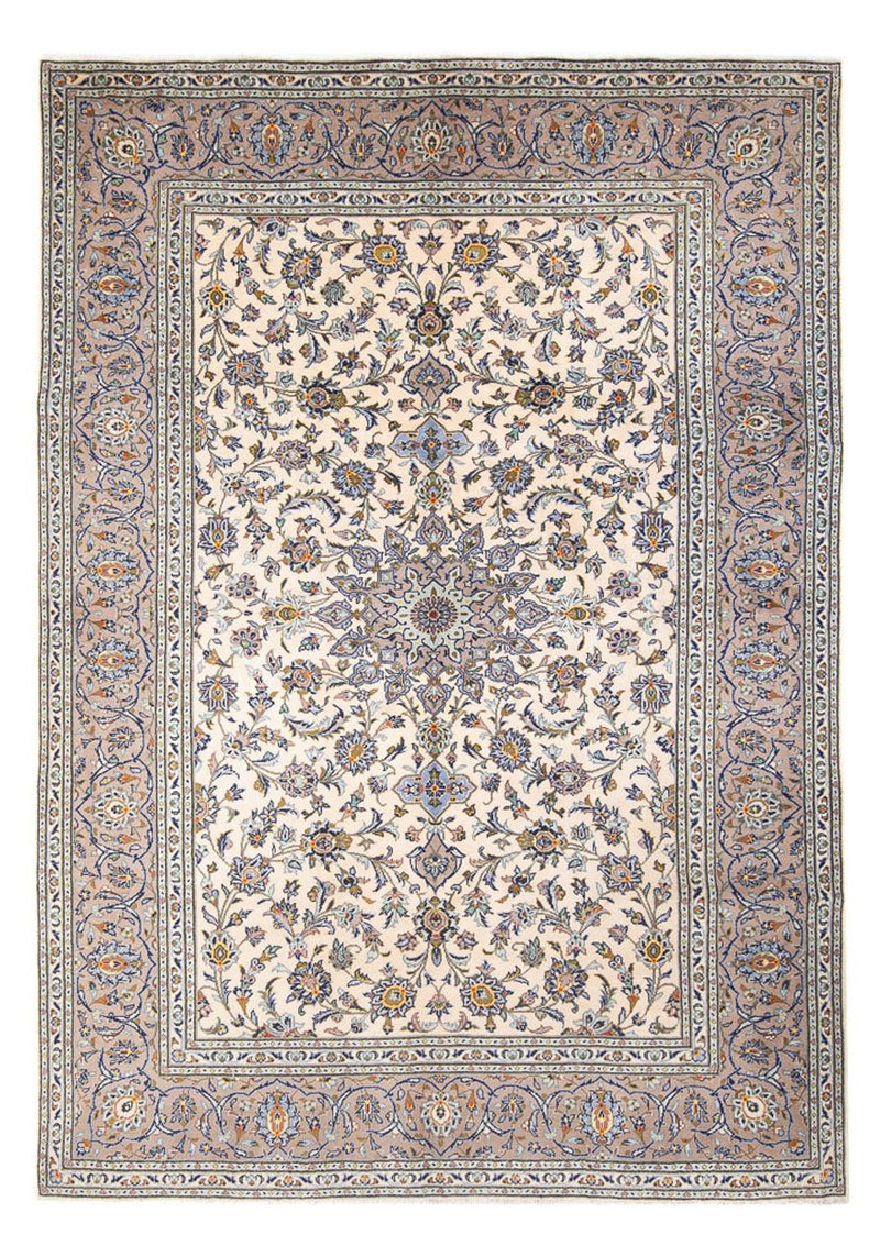 Tapis persan - Keshan - 298 x 208 cm - crème