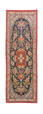 Tapis de couloir Tapis persan - Ghom - 159 x 49 cm - bleu