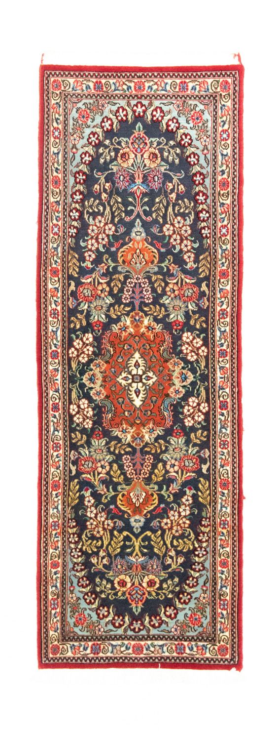 Tapis de couloir Tapis persan - Ghom - 159 x 49 cm - bleu
