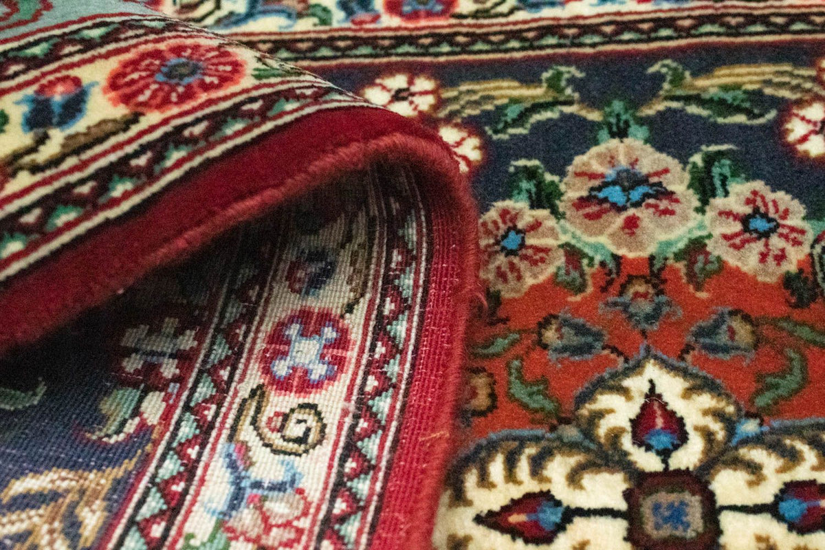 Tapis de couloir Tapis persan - Ghom - 159 x 49 cm - bleu