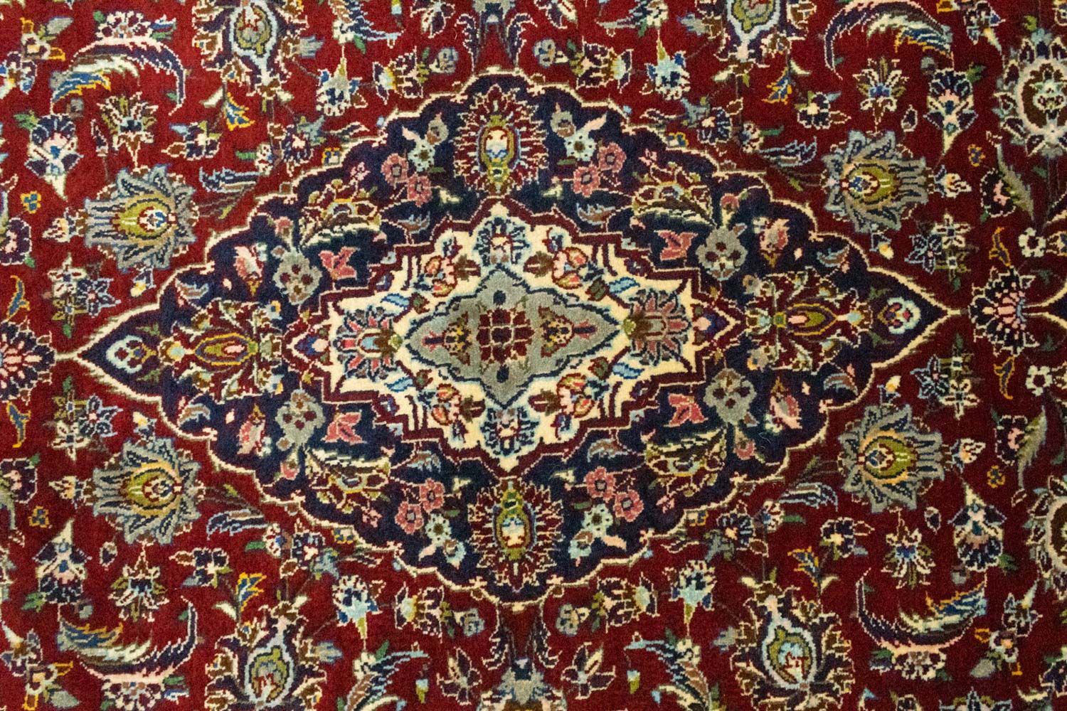 Tapis persan - Keshan - 218 x 147 cm - rouge