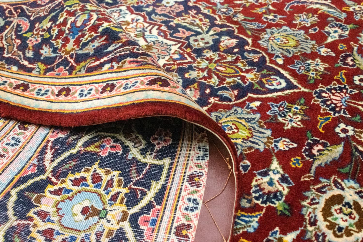 Tapis persan - Keshan - 218 x 147 cm - rouge