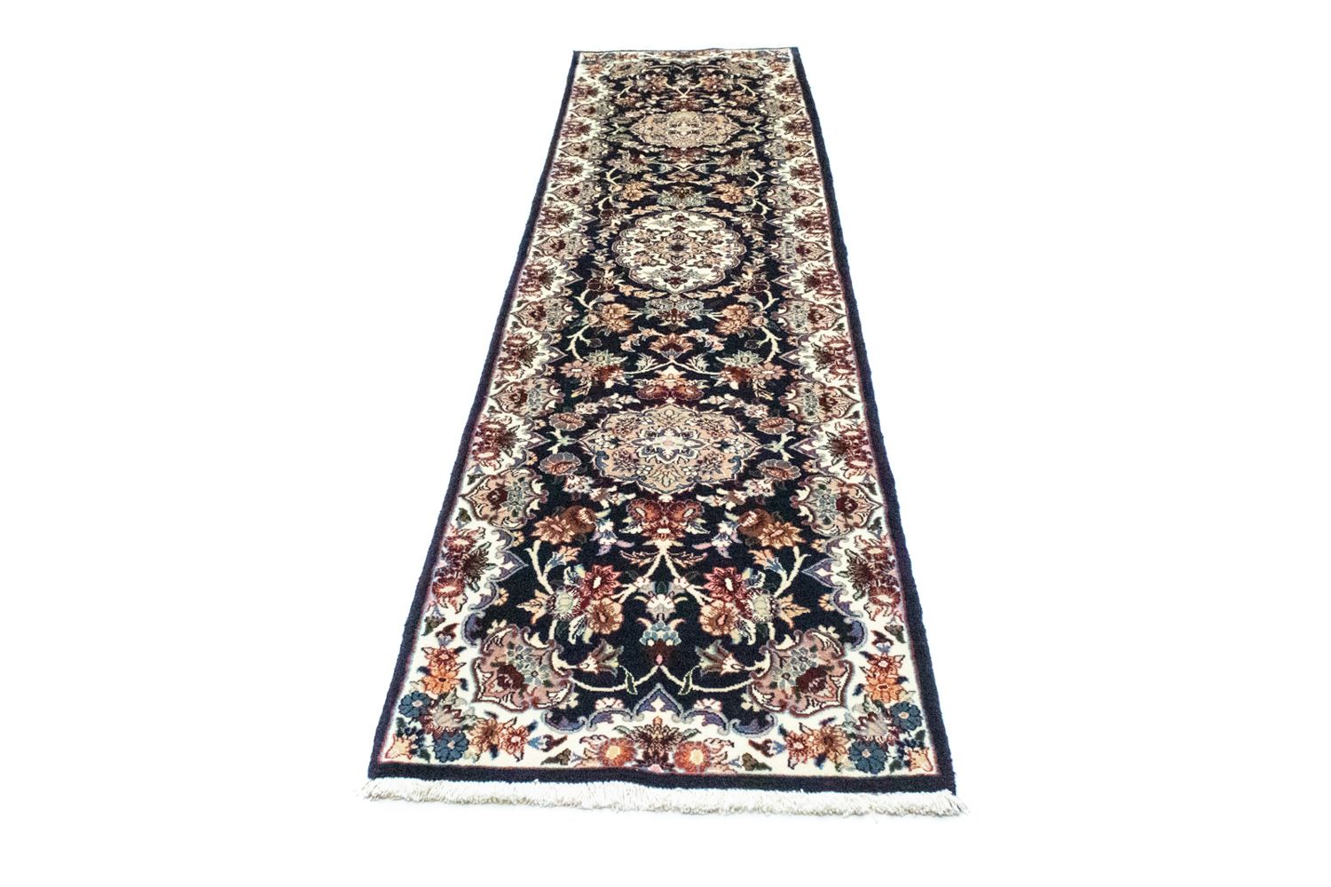 Tapis de couloir Tapis persan - Classique - 295 x 71 cm - bleu