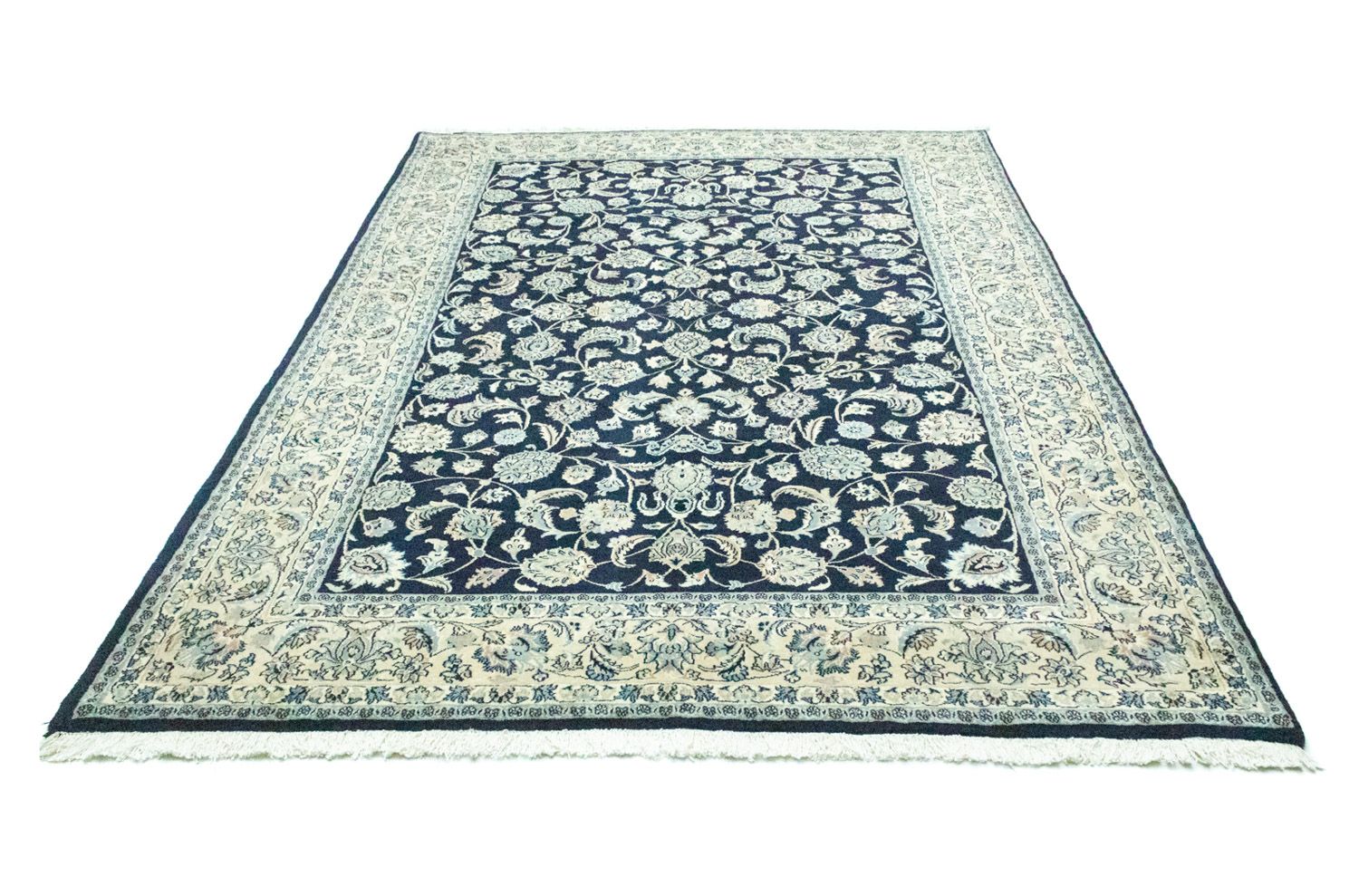 Tapis persan - Classique - 293 x 197 cm - bleu