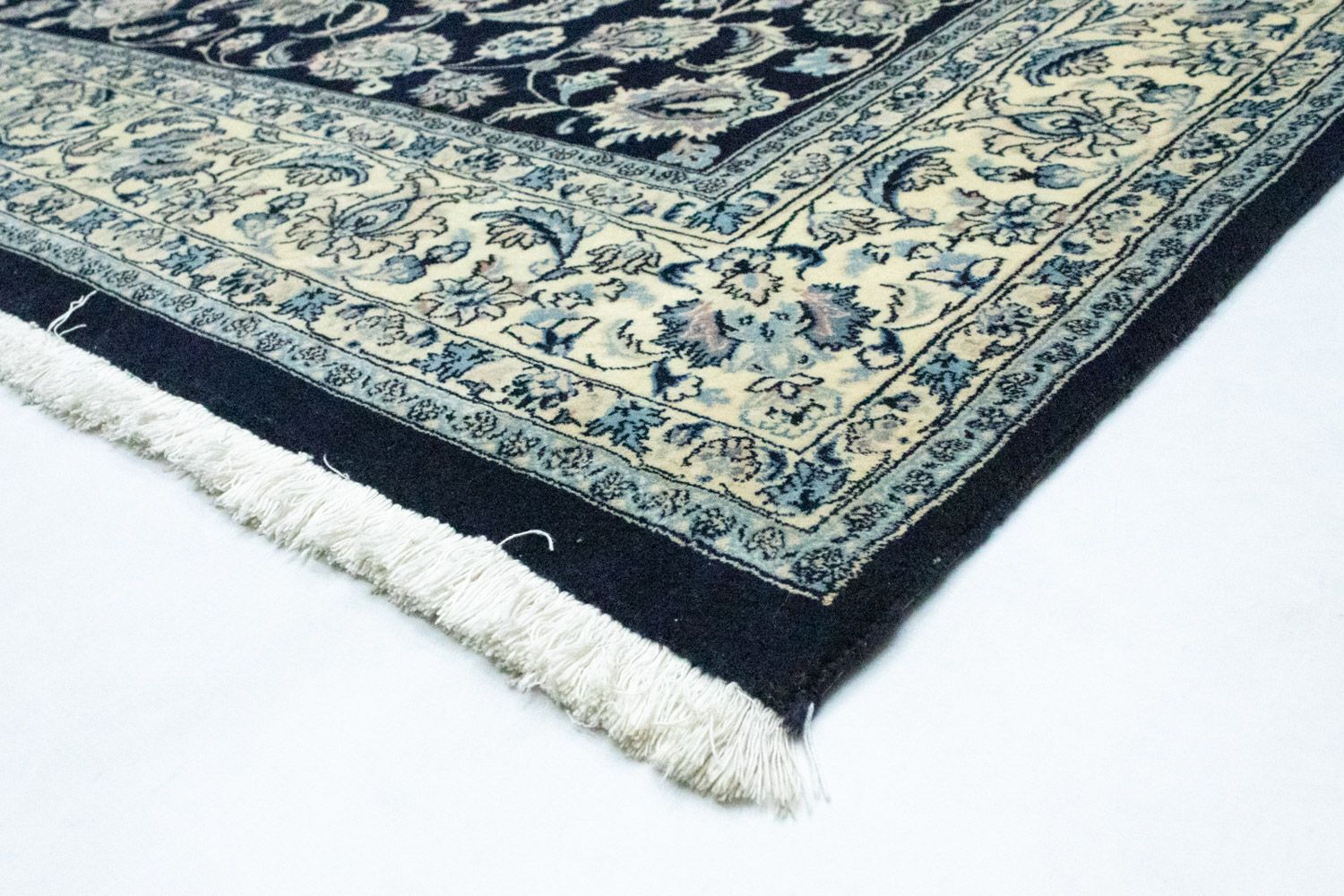 Tapis persan - Keshan - 292 x 198 cm - bleu