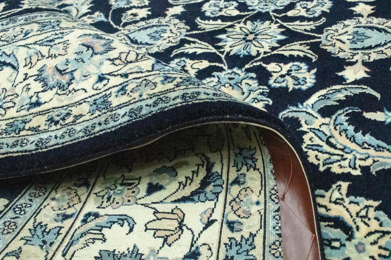 Tapis persan - Keshan - 292 x 198 cm - bleu