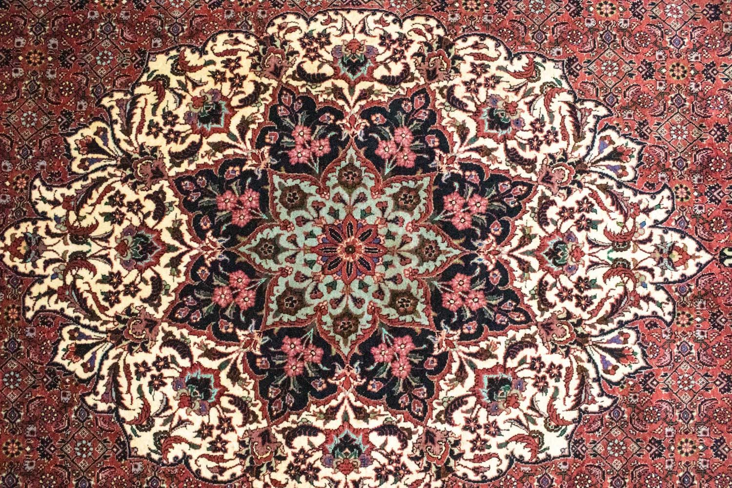 Tapis persan - Bidjar - 313 x 205 cm - rouge