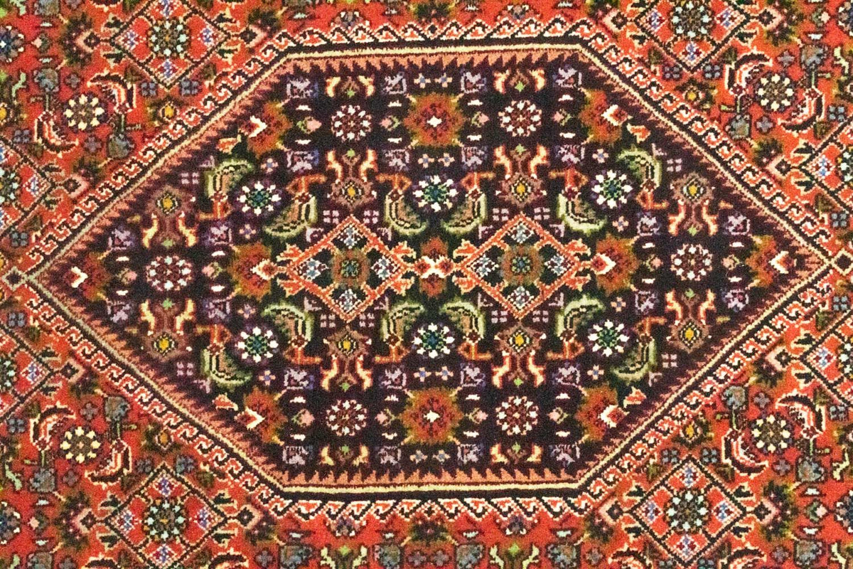 Tapis de couloir Tapis persan - Bidjar - 198 x 74 cm - rouge