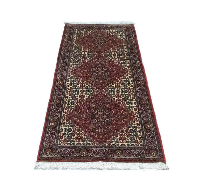 Tapis de couloir Tapis persan - Bidjar - 158 x 61 cm - rouge