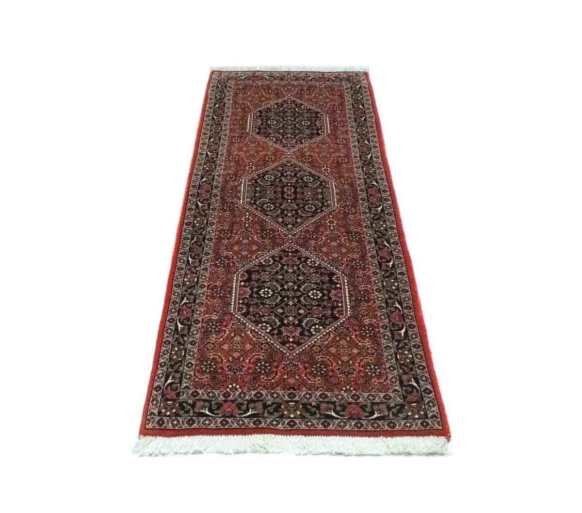 Tapis de couloir Tapis persan - Bidjar - 172 x 62 cm - rouge