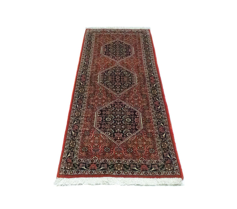 Tapis de couloir Tapis persan - Bidjar - 172 x 62 cm - rouge
