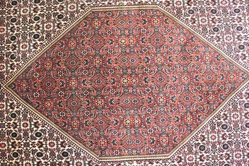 Tapis persan - Bidjar - 324 x 208 cm - rouge