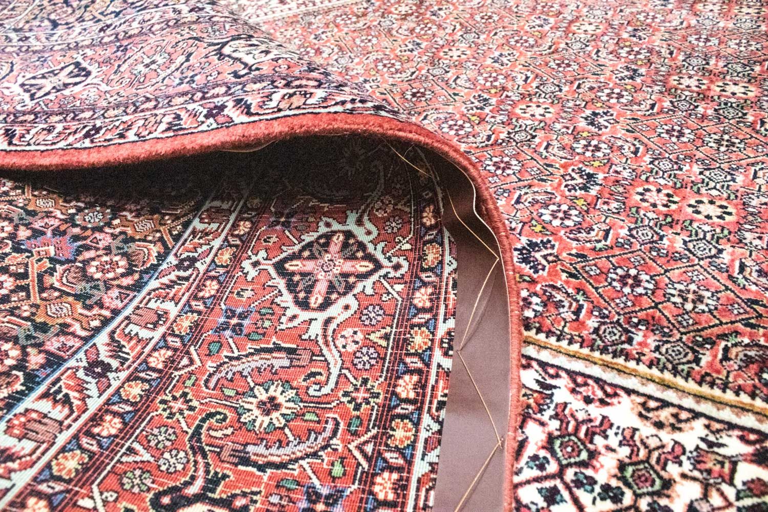 Tapis persan - Bidjar - 324 x 208 cm - rouge