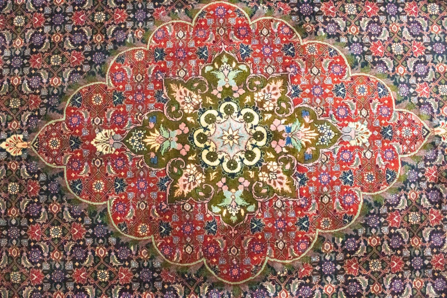 Tapis persan - Bidjar - 316 x 210 cm - bleu