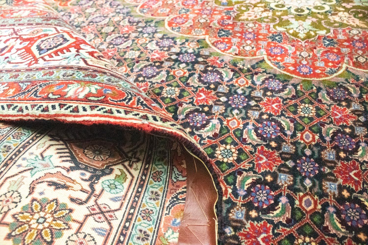 Tapis persan - Bidjar - 316 x 210 cm - bleu