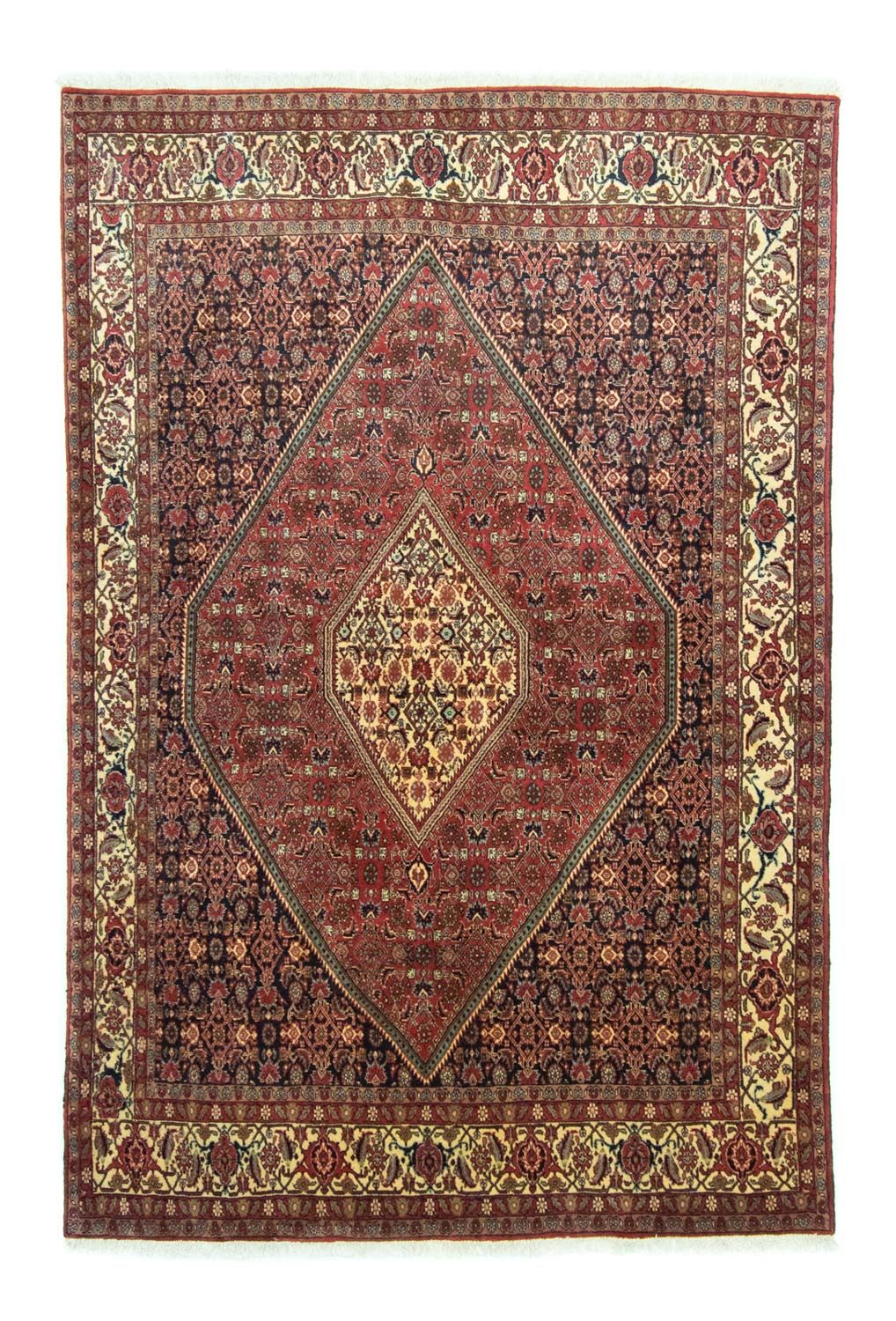 Tapis persan - Bidjar - 257 x 176 cm - bleu