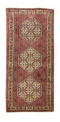 Tapis de couloir Tapis persan - Bidjar - 200 x 89 cm - rouge