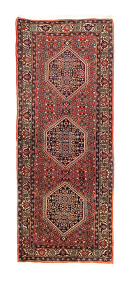Tapis de couloir Tapis persan - Bidjar - 187 x 75 cm - rouge