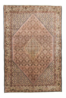 Tapis persan - Bidjar - 304 x 203 cm - rouge