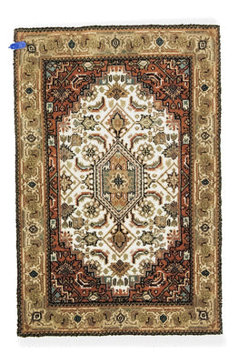 Tapis persan - Bidjar - 90 x 60 cm - beige