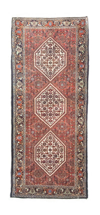 Tapis de couloir Tapis persan - Bidjar - 185 x 64 cm - rouge