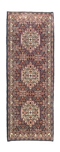Tapis de couloir Tapis persan - Bidjar - 163 x 60 cm - bleu foncé