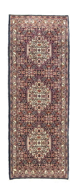 Tapis de couloir Tapis persan - Bidjar - 163 x 60 cm - bleu foncé