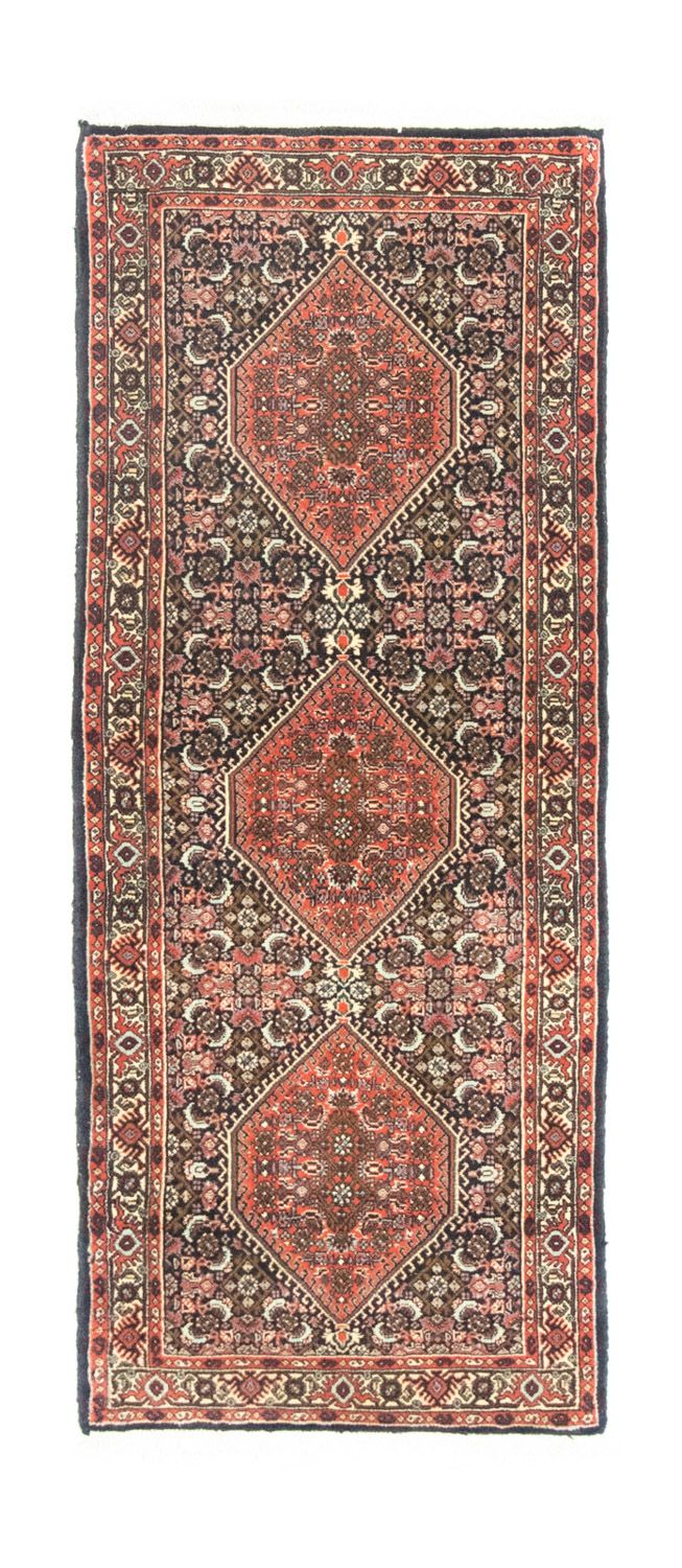 Tapis de couloir Tapis persan - Bidjar - 156 x 65 cm - rouge
