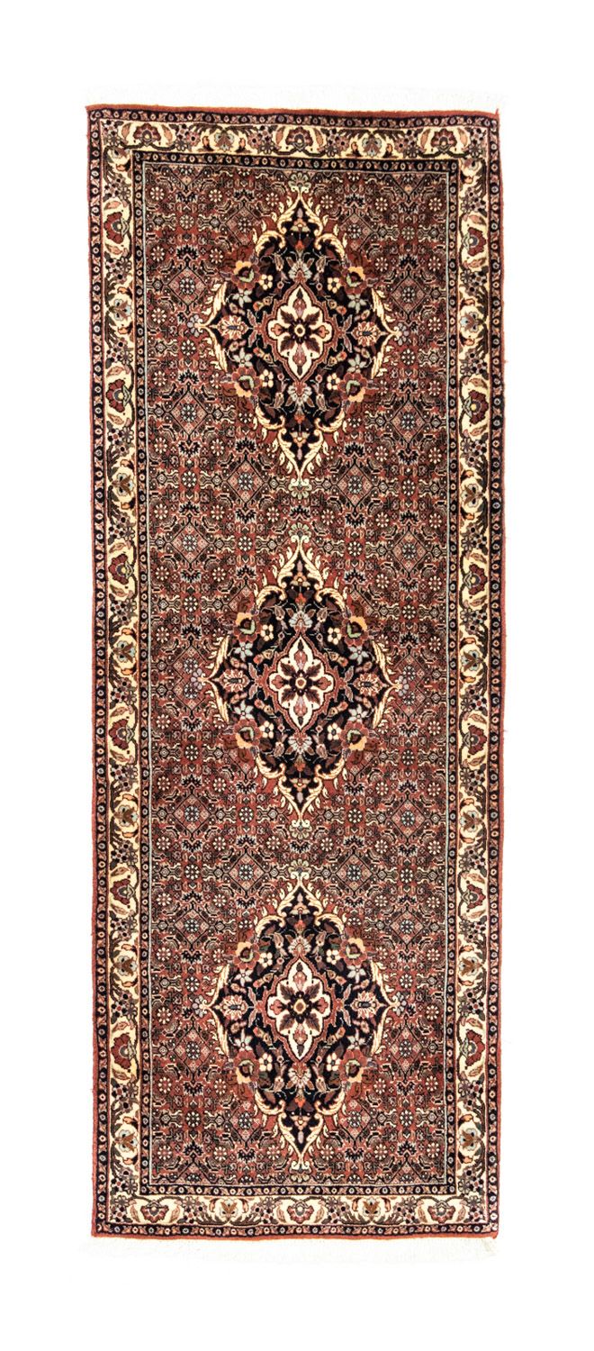 Tapis de couloir Tapis persan - Bidjar - 190 x 72 cm - marron