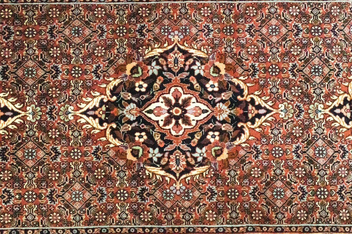 Tapis de couloir Tapis persan - Bidjar - 190 x 72 cm - marron