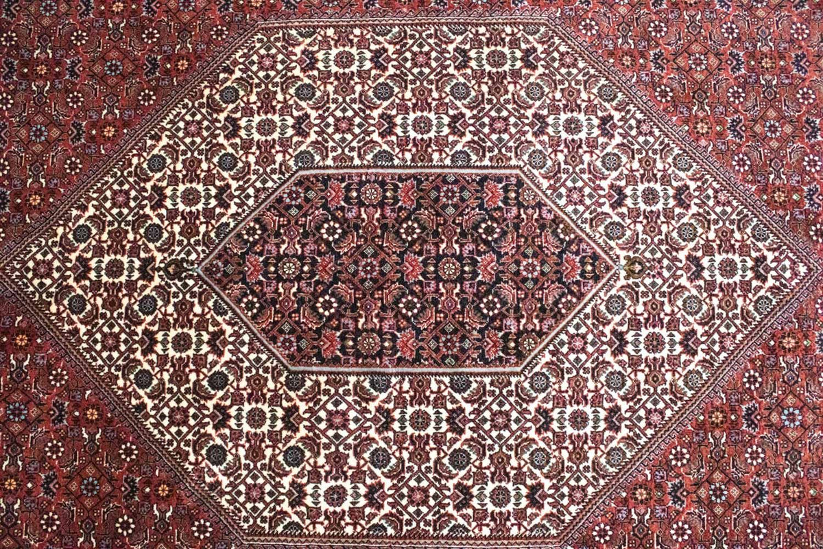 Tapis persan - Bidjar - 291 x 205 cm - rouge