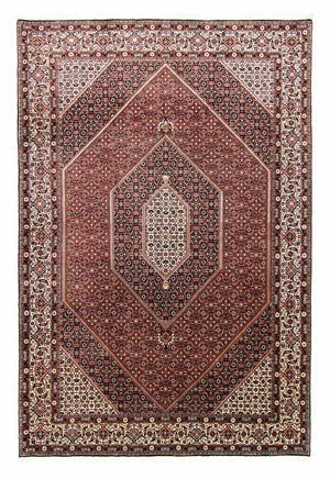Tapis persan - Bidjar - 303 x 204 cm - rouge