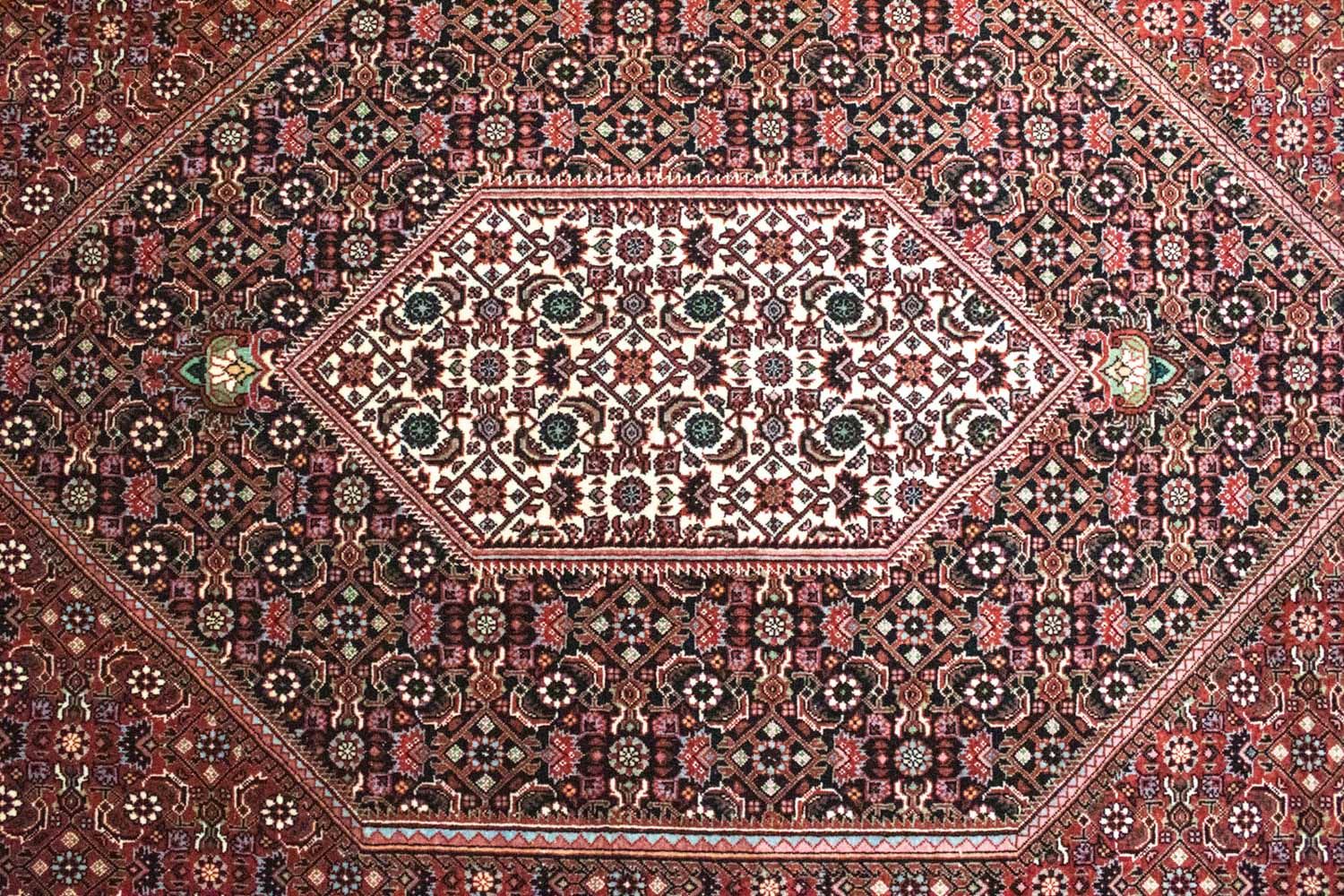 Tapis persan - Bidjar - 303 x 204 cm - rouge