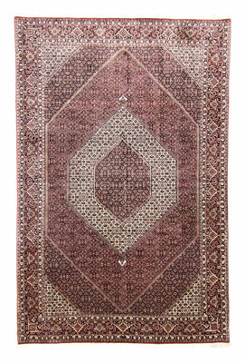 Tapis persan - Bidjar - 303 x 200 cm - rouge